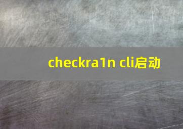 checkra1n cli启动